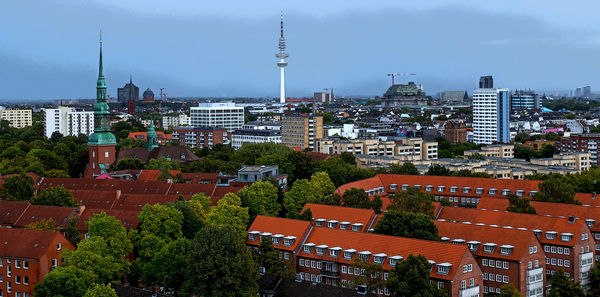 Cityscape against sky