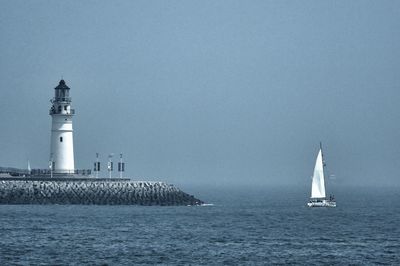 Lighthouse on beach