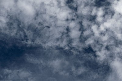 Low angle view of clouds in sky