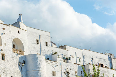 Low angle view of building against sky