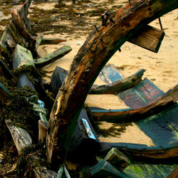 Close-up of weathered wall