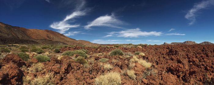 Panoramic view of landscape against sky