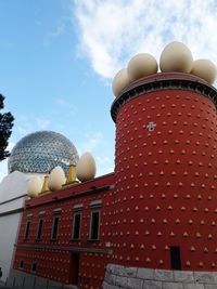 Low angle view of building against sky