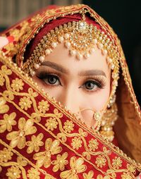 Close-up of young woman