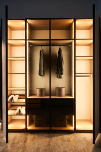 Beautiful illuminated wardrobe