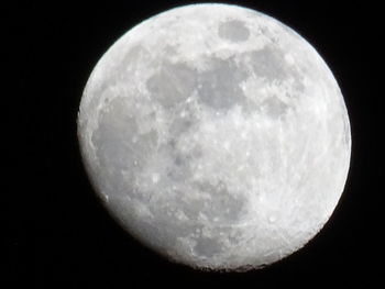 Close-up of moon against sky at night