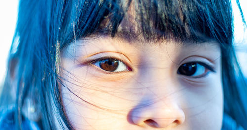 Close-up portrait of woman