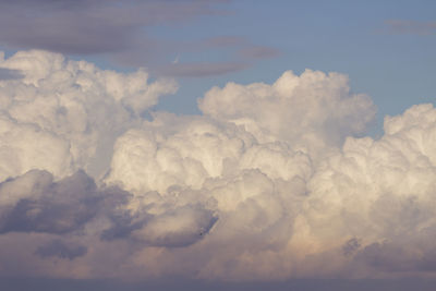 Low angle view of clouds in sky