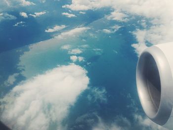 Aerial view of cloudscape