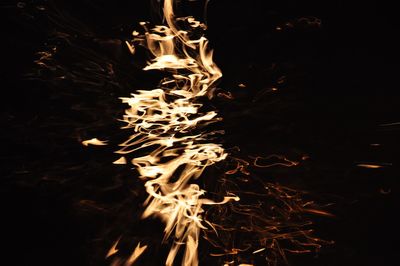 Close-up of bonfire