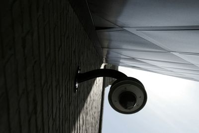 Low angle view of modern building against sky