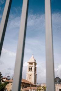 Low angle view of building against sky