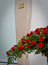 Close-up of artificial flowers in vase