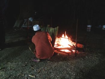 Full frame shot of fire