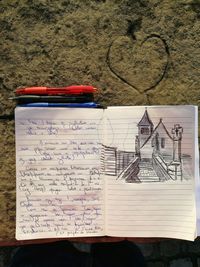 Close-up of books on book