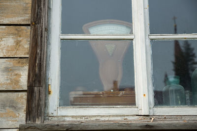 Close-up of glass window