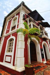 Low angle view of building against sky