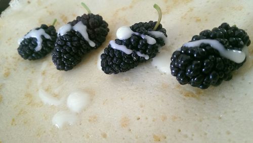 Close-up of fruits on table