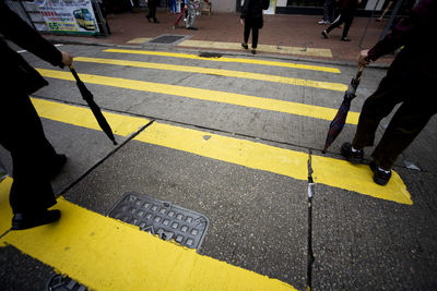 People crossing road