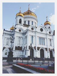 Low angle view of church