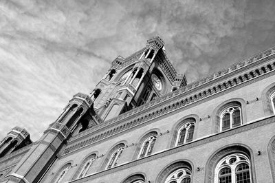 Low angle view of building against sky