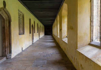 Corridor of building