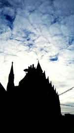 Low angle view of church against sky