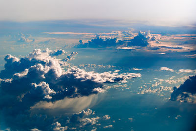 When we soar above the rainy clouds below us - sydney, australia