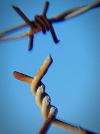 Low angle view of blue sky