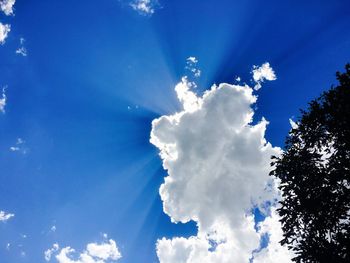 Low angle view of cloudy sky