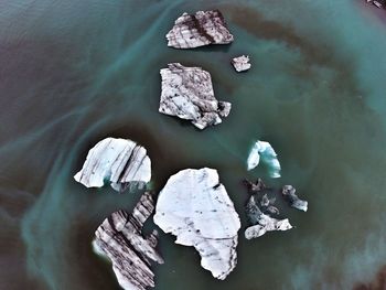 Full frame shot of rocky shore