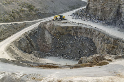 Road passing through mountain