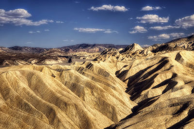 Panoramic view of desert against sky