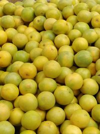 Full frame shot of oranges in market