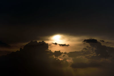 Scenic view of sky during sunset