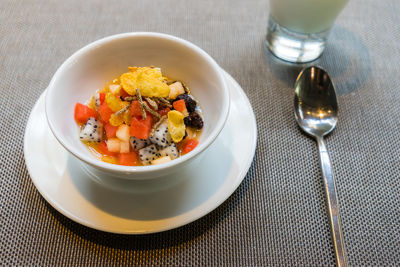 Close-up of food in plate