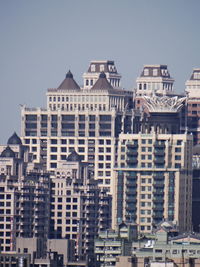 Low angle view of buildings against sky