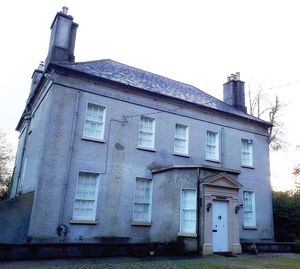 Low angle view of old building against sky