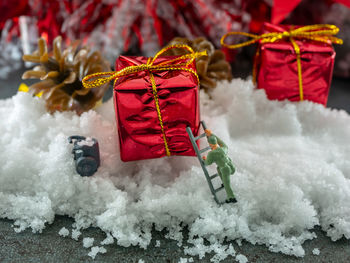 Close-up of christmas decoration