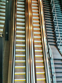 View of escalator