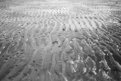 Full frame shot of wet sand