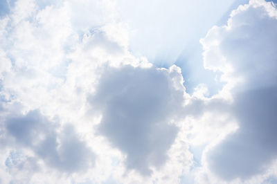 Low angle view of clouds in sky