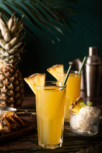 Close-up of drink on table