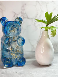 Close-up of vase on table