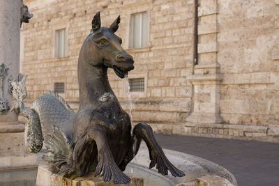 Statue of historic building