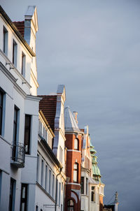 Low angle view of buildings against sky