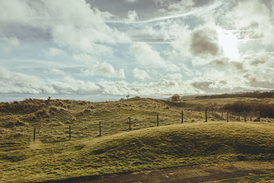 Scenic view of landscape against sky