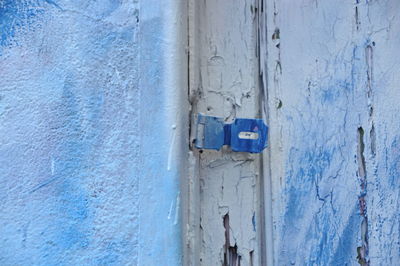 Close-up of old wooden door