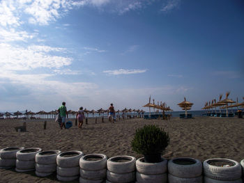 Group of people on the beach