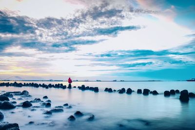 Scenic view of sea against sky